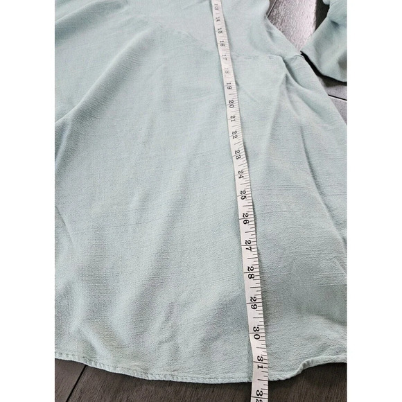 Free People Mint Clear Skies Cold Shoulder Tunic Mini Dress Small Asymmetrical - Picture 6 of 11